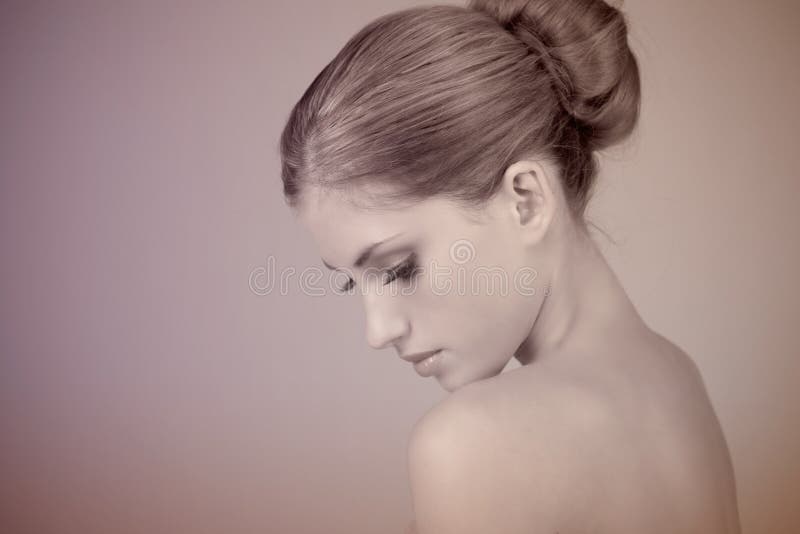 Profile of a Beautiful Young Woman