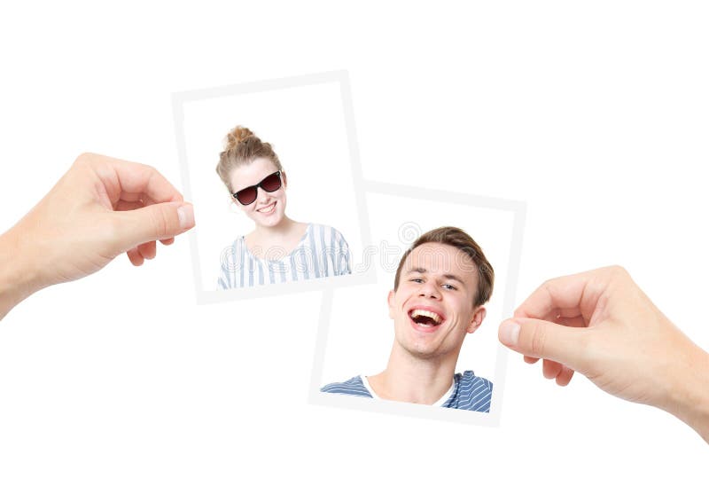 Profile photos from a social media site. Networking profiles stock images, royalty-free photos and pictures