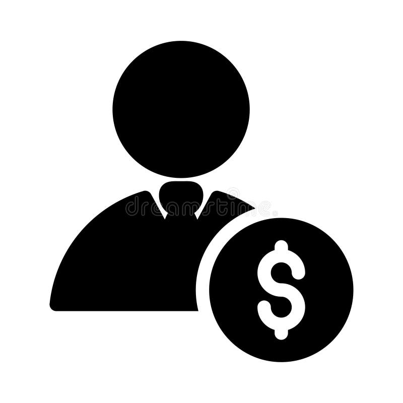Download Dollar Profile Thin Line Color Vector Icon Stock Vector - Illustration of icons, element: 146709945