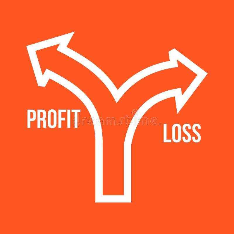 Profit Loss stock illustration