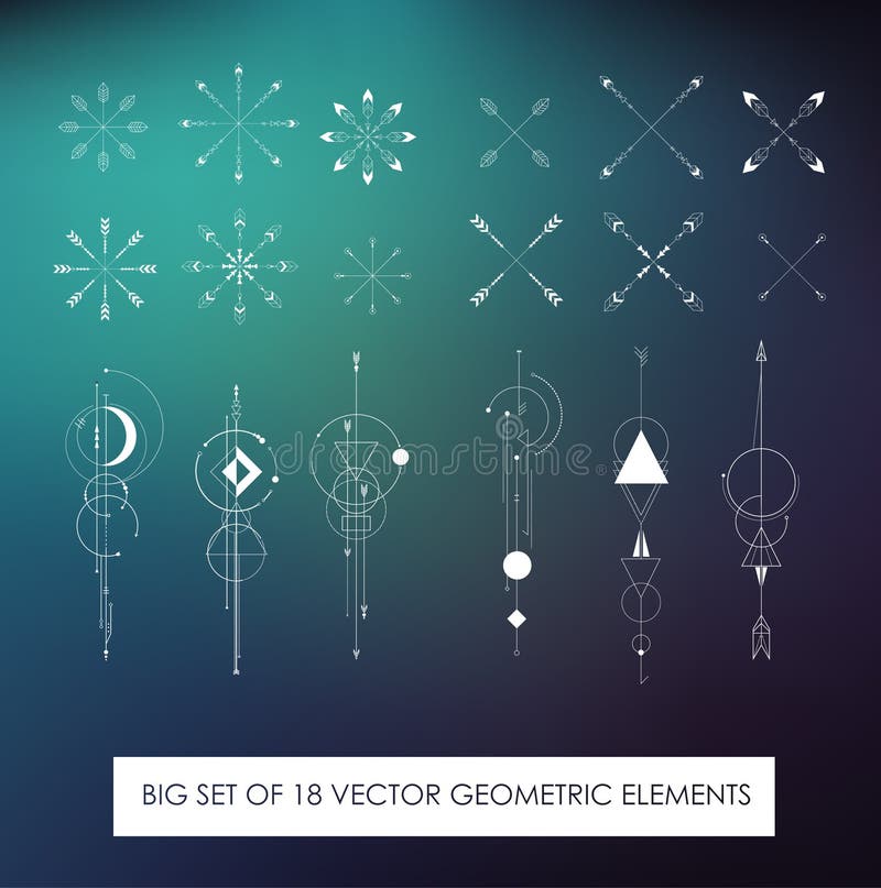 Profitably pack of high quality geometric elements. vector illustration