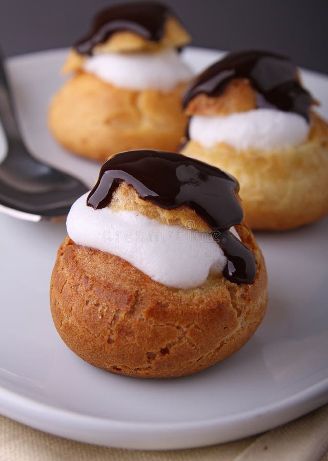 Profiterole stock image. Image of italian, brown, profiterole - 14977289