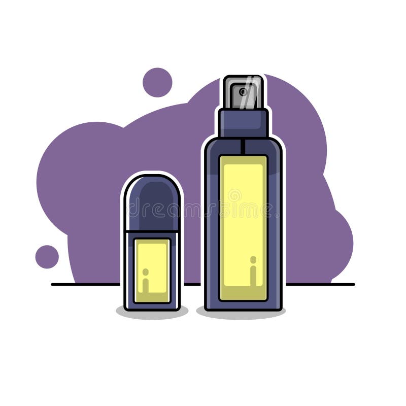 Profumo e deodorante per nebulizzazione illustrazione vettoriale