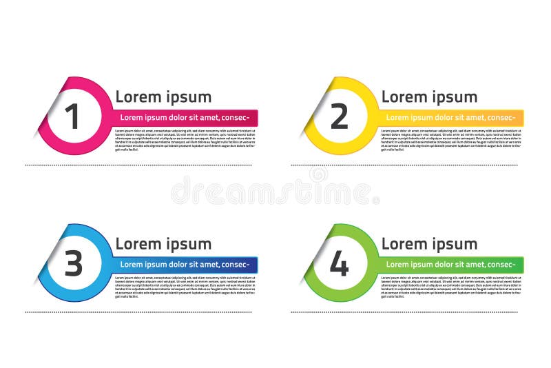 Progettazione astratta del modello di infographics del cerchio nuova royalty illustrazione gratis Progettazione astratta del modello di infographics del cerchio nuova royalty illustrazione gratis