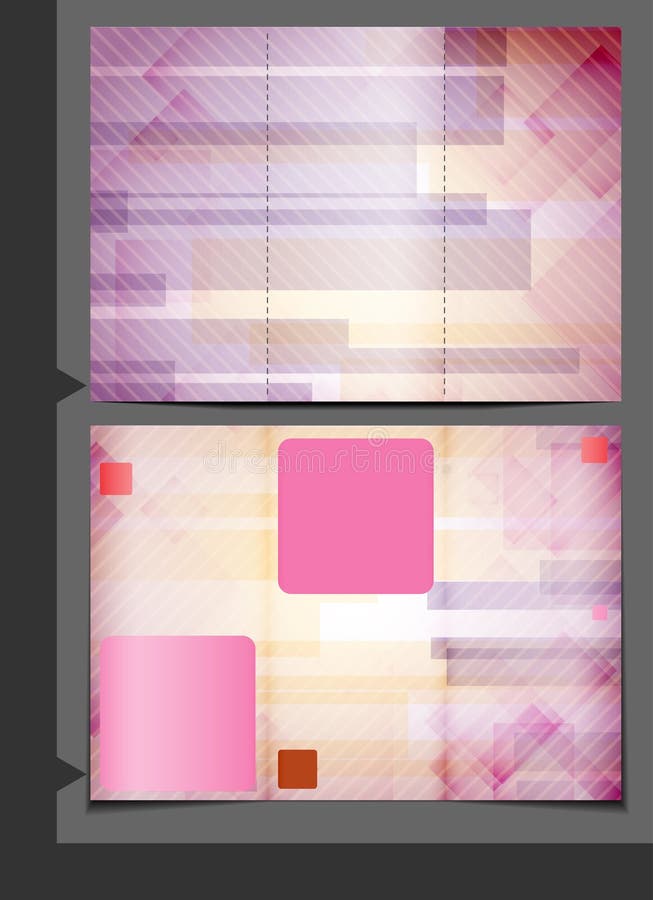 Progettazione del modello dell'opuscolo. royalty illustrazione gratis Progettazione del modello dell'opuscolo. royalty illustrazione gratis