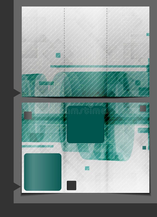 Progettazione del modello dell'opuscolo. illustrazione vettoriale Progettazione del modello dell'opuscolo. illustrazione vettoriale