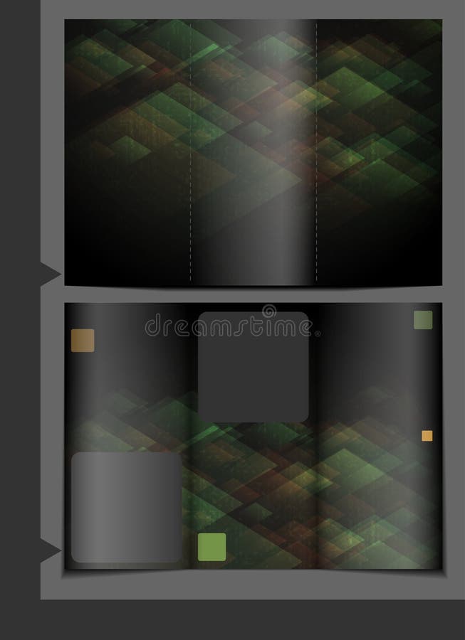 Progettazione del modello dell'opuscolo. royalty illustrazione gratis Progettazione del modello dell'opuscolo. royalty illustrazione gratis