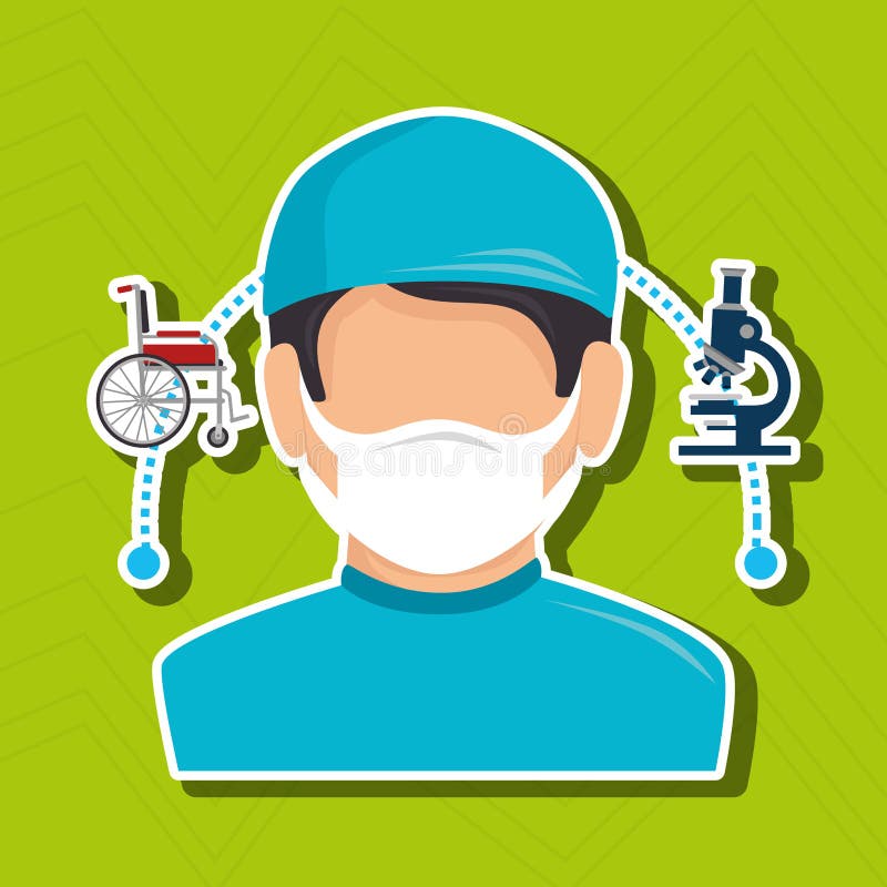 Progettazione del professionista del settore medico-sanitario royalty illustrazione gratis Progettazione del professionista del settore medico-sanitario royalty illustrazione gratis