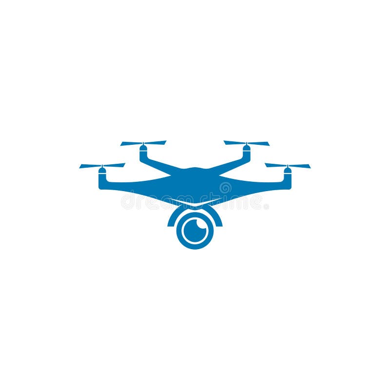 Progettazione dell'icona di vettore di logo drone del
