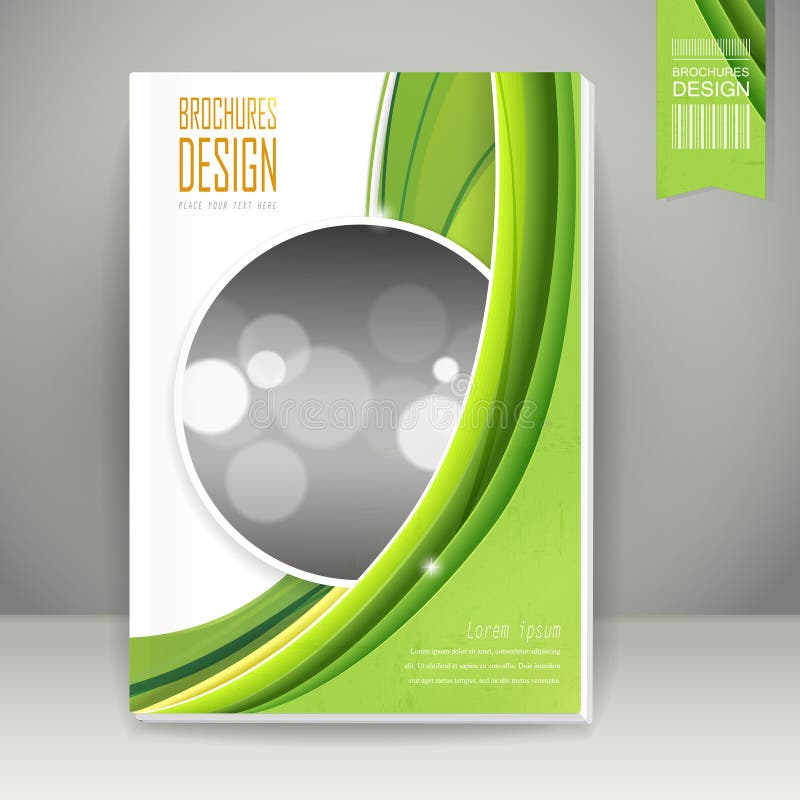 Abstract ecology concept background brochure design template. Abstract ecology concept background brochure design template