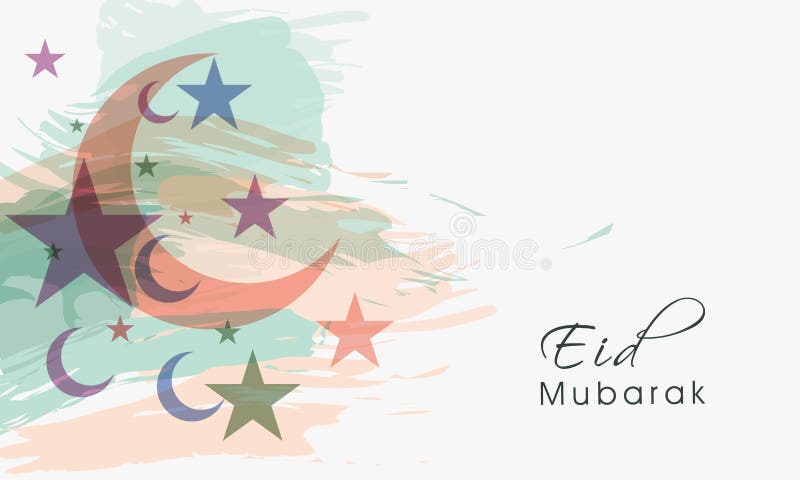 Progettazione della cartolina d'auguri per la celebrazione di festival di Eid illustrazione di stock Progettazione della cartolina d'auguri per la celebrazione di festival di Eid illustrazione di stock