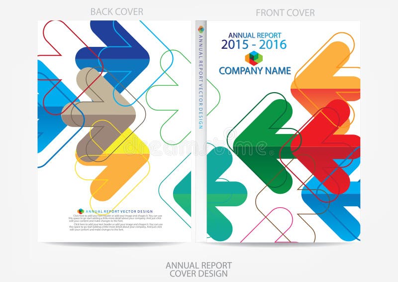 Download Progettazione Della Copertura Del Rapporto Annuale Illustrazione Vettoriale - Illustrazione di origami, disposizione: 56882871
