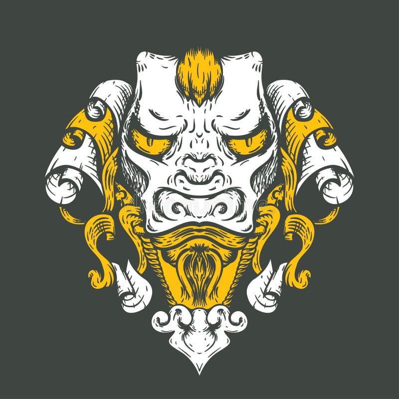 Progettazione della maglietta del tatuaggio del drago Testa della tigre asiatica illustrazione di stock Progettazione della maglietta del tatuaggio del drago Testa della tigre asiatica illustrazione di stock