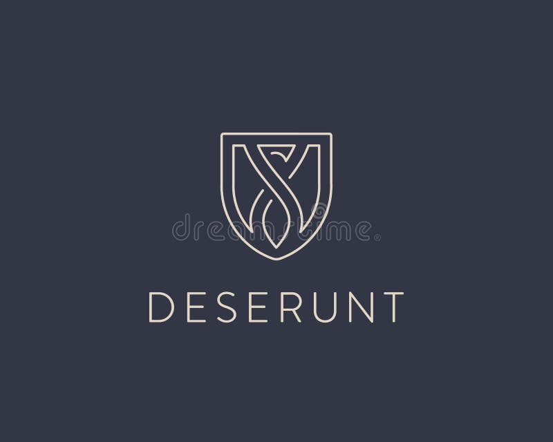 Progettazione di logo dello schermo di Eagle Logotype lineare di vettore del drago illustrazione vettoriale Progettazione di logo dello schermo di Eagle Logotype lineare di vettore del drago illustrazione vettoriale