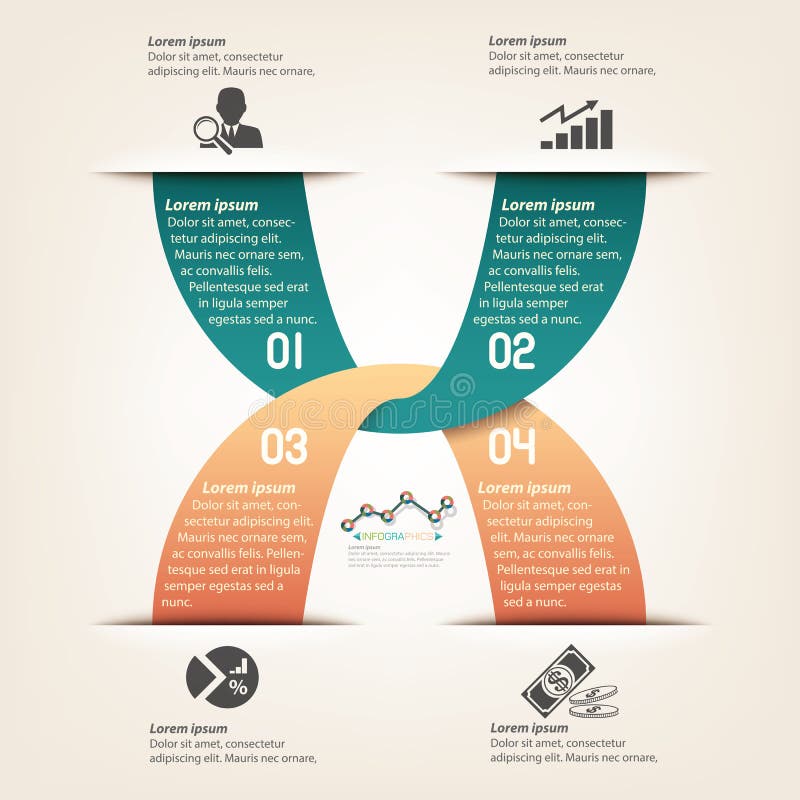 Progettazione grafica del modello di informazioni di affari illustrazione di stock Progettazione grafica del modello di informazioni di affari illustrazione di stock