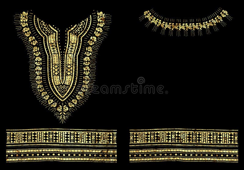 Progettazione grafica di Dashiki della stagnola africana tradizionale del modello