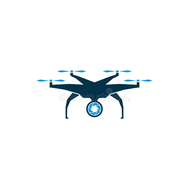 Progettazione icona vettoriale del logo drone