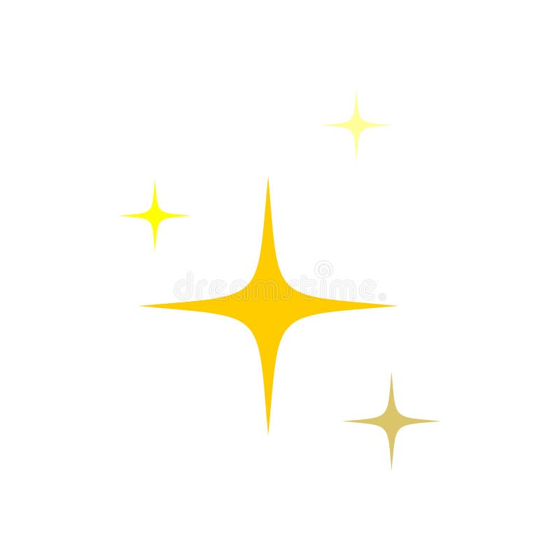 Progettazione illustrazione modello logo pulitura stelle. passaggi vettoriali 10