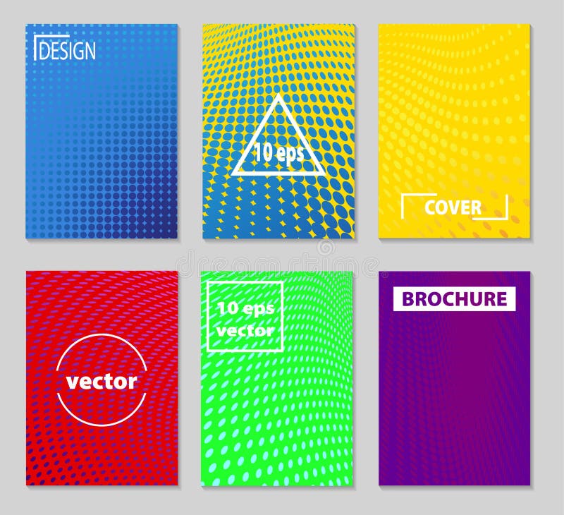 Progettazione minima delle coperture di vettore Pendenze di semitono fresche Futuro Po royalty illustrazione gratis Progettazione minima delle coperture di vettore Pendenze di semitono fresche Futuro Po royalty illustrazione gratis