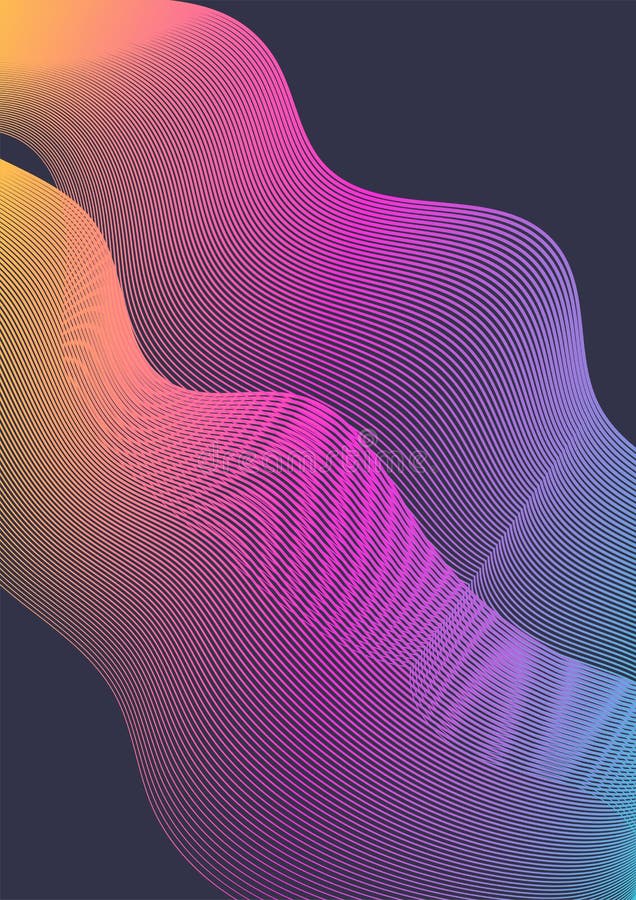 Progettazione minima delle coperture Un insieme degli ambiti di provenienza astratti moderni con le onde lineari di pendenza astr illustrazione di stock Progettazione minima delle coperture Un insieme degli ambiti di provenienza astratti moderni con le onde lineari di pendenza astr illustrazione di stock