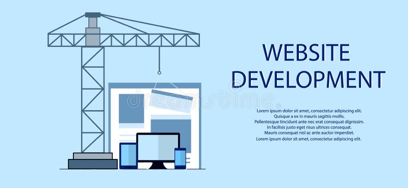 Progettazione piana del sito Web in costruzione, processo di costruzione della pagina Web, disposizione di form del sito di svilu royalty illustrazione gratis Progettazione piana del sito Web in costruzione, processo di costruzione della pagina Web, disposizione di form del sito di svilu royalty illustrazione gratis