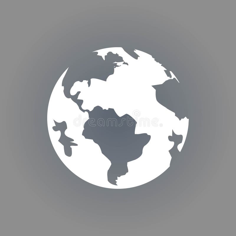 Progettazione piana dell'illustrazione di vettore delle azione dell'icona della terra royalty illustrazione gratis Progettazione piana dell'illustrazione di vettore delle azione dell'icona della terra royalty illustrazione gratis
