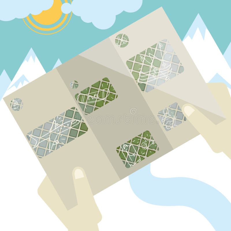 Progettazione piana, modello dell'opuscolo royalty illustrazione gratis Progettazione piana, modello dell'opuscolo royalty illustrazione gratis