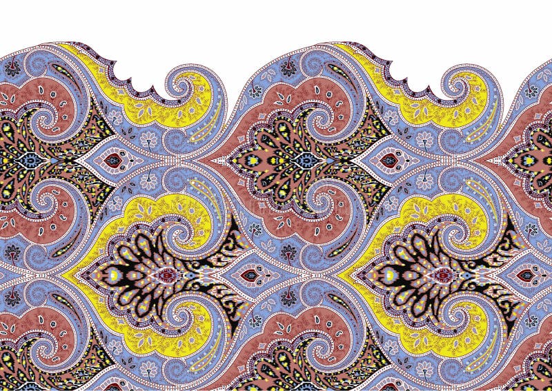 Progettazione senza cuciture perfetta di Paisley Disegno decorativo royalty illustrazione gratis Progettazione senza cuciture perfetta di Paisley Disegno decorativo royalty illustrazione gratis