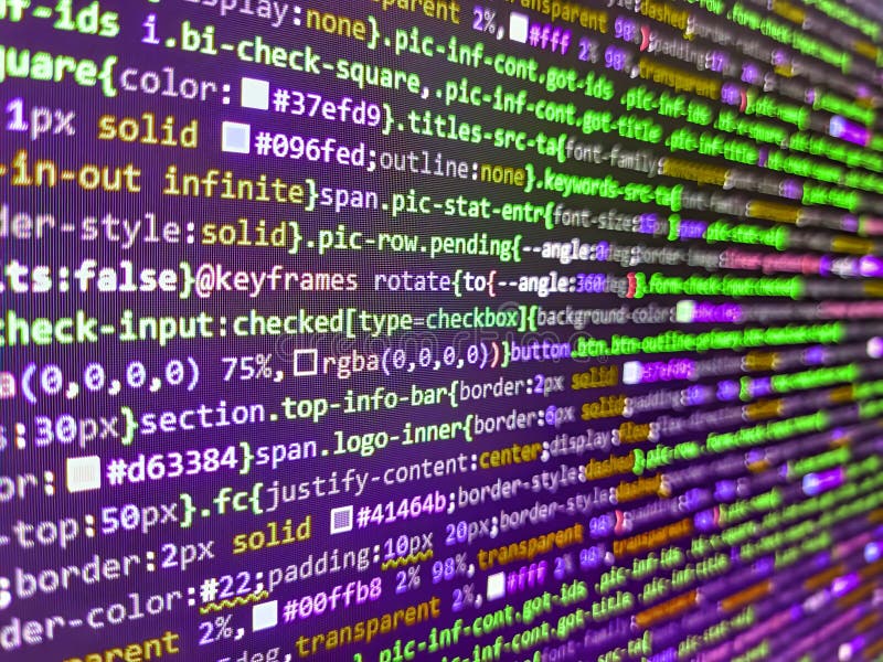 Progetto open source freeware. codice programmazione sviluppatore software. progettazione del sito. applicazione di codifica da pa fotografie stock libere da diritti