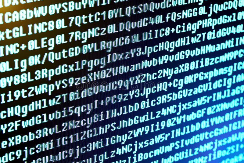 The Program Code is the Characters, Numbers and Letters Stock