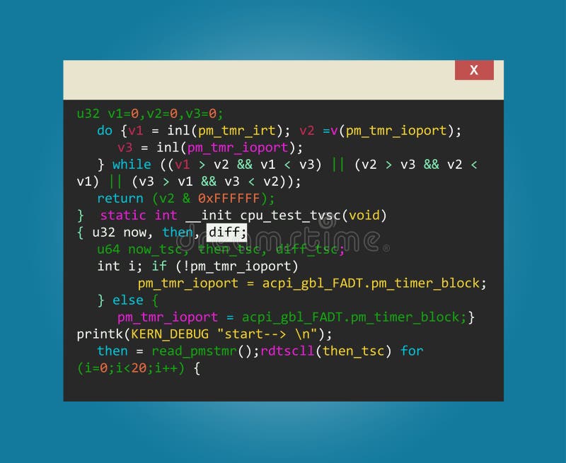 Program code in development vector isolated on background program code in development איור סטוק