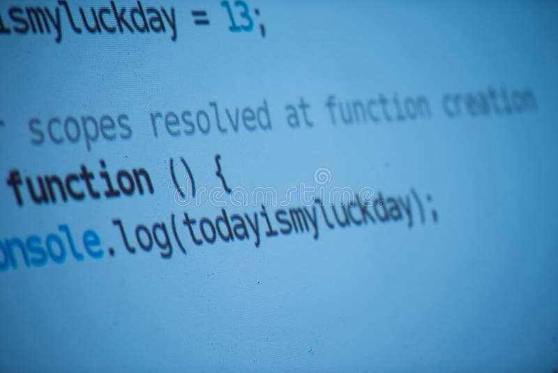 Java program code on projector screen at programming class. Programming coding script java stock images, royalty-free photos and pictures