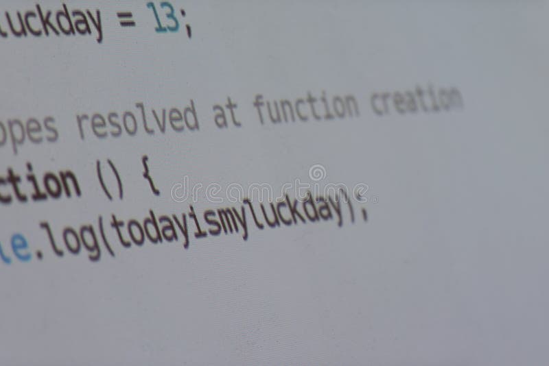 Java program code on projector screen at programming class. Programming coding script java stock images, royalty-free photos and pictures