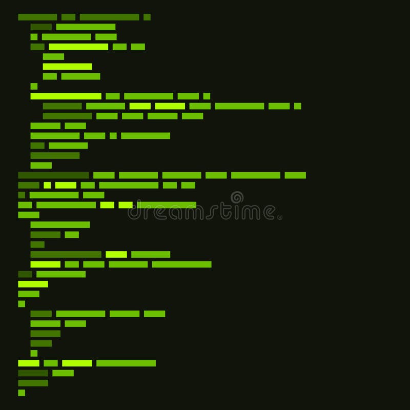 Program Code Listing, Abstract Programming Background. Vector Stock ...