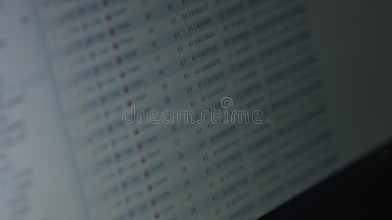 Programing sql php source code on screen stock footage