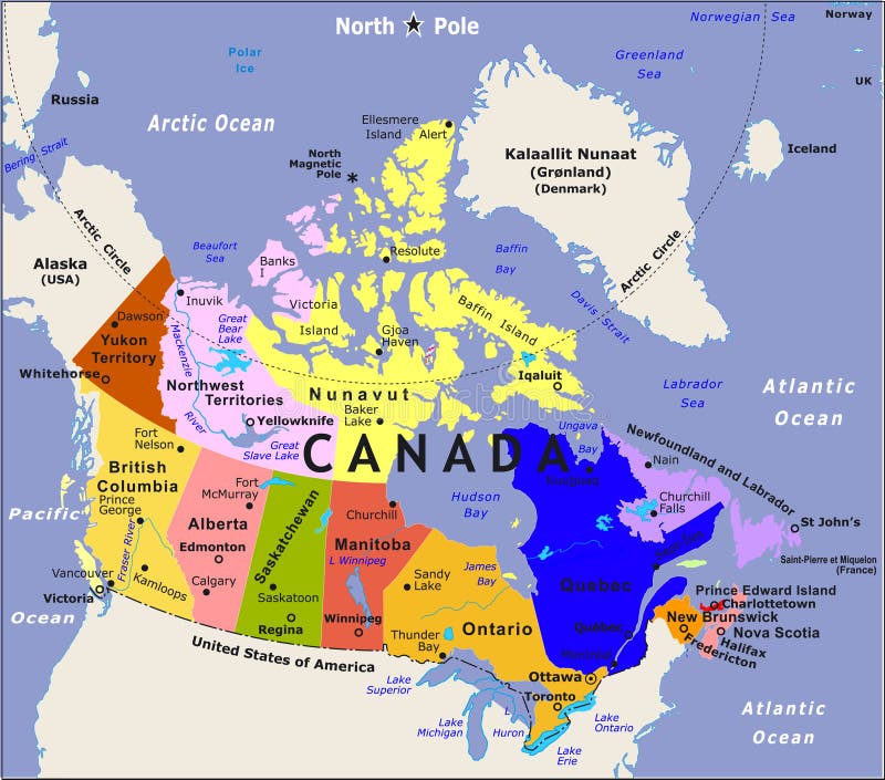 Programma del Canada. illustrazione vettoriale Programma del Canada. illustrazione vettoriale