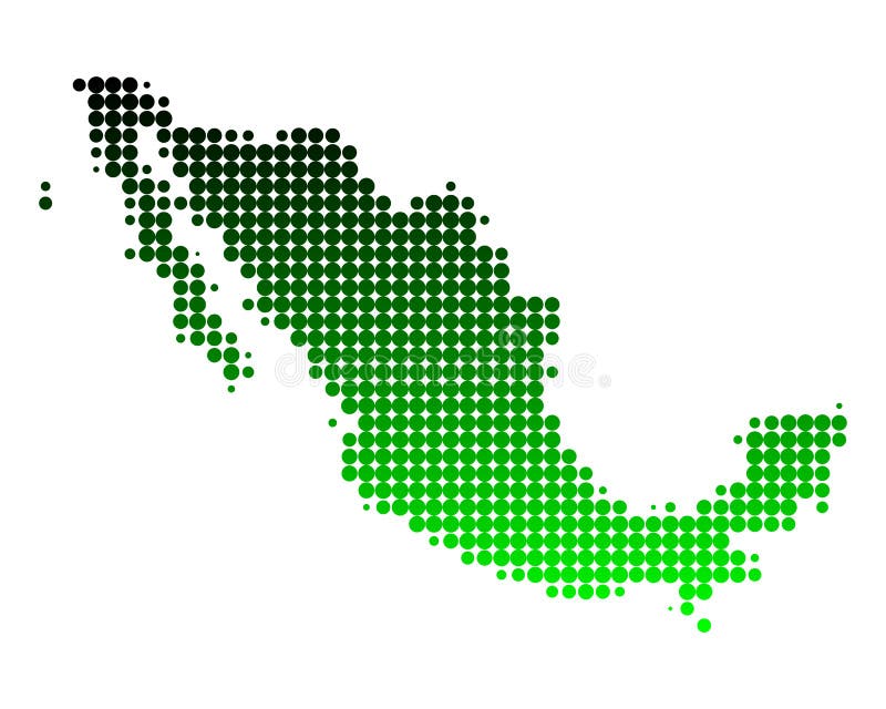 Mappa del Messico immagine stock libera da diritti