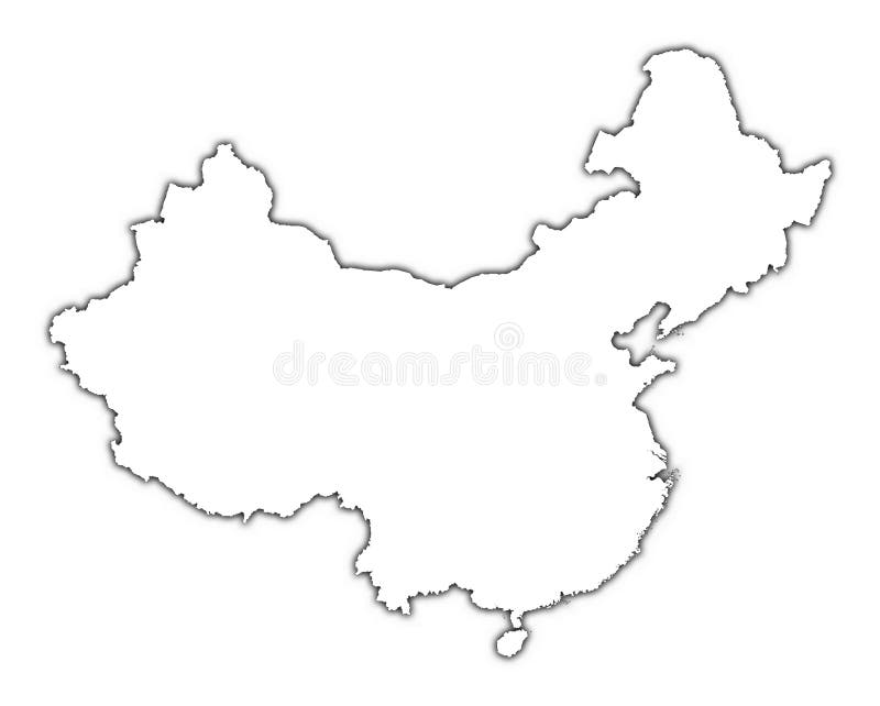 Download Programma Del Profilo Della Cina Con Ombra Illustrazione di Stock - Illustrazione di geografia, mascherina: 3875708