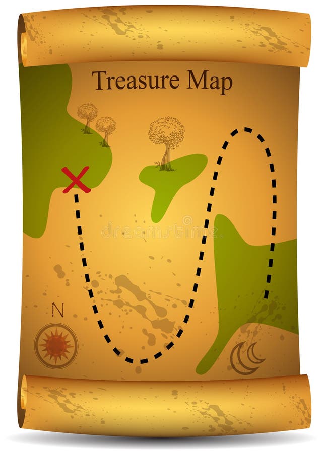 Programma del tesoro dell'oro royalty illustrazione gratis Programma del tesoro dell'oro royalty illustrazione gratis