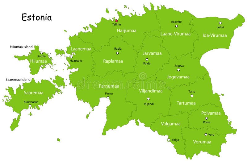 Programma dell'Estonia di vettore royalty illustrazione gratis Programma dell'Estonia di vettore royalty illustrazione gratis