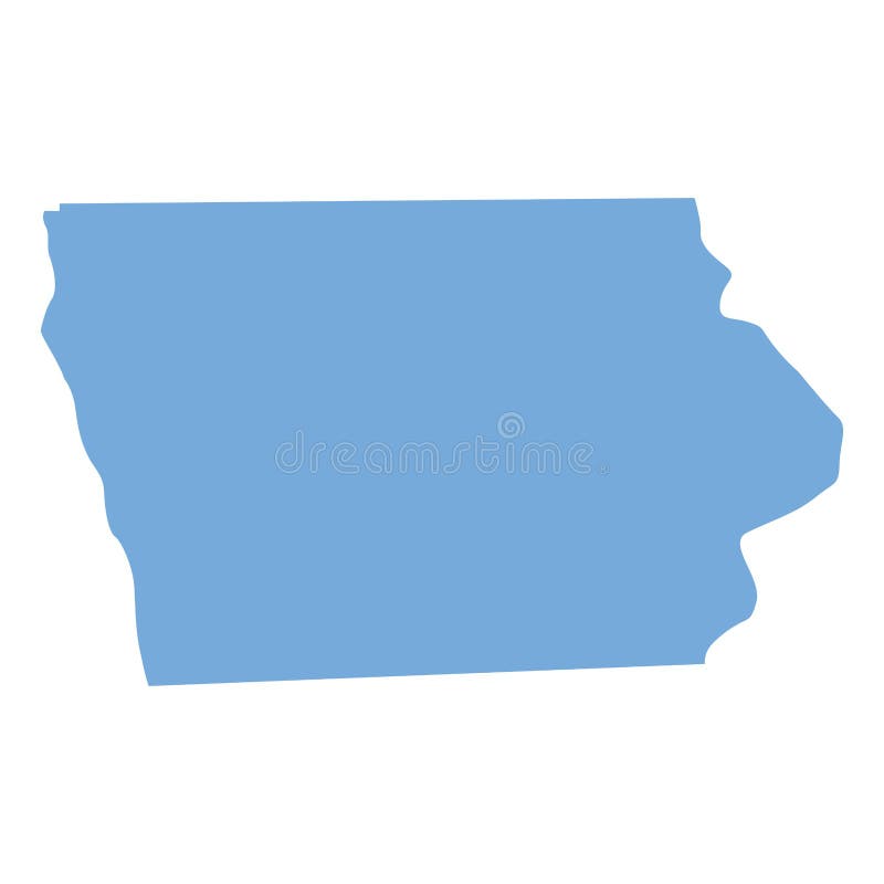 Programma della condizione dello Iowa dalle contee royalty illustrazione gratis Programma della condizione dello Iowa dalle contee royalty illustrazione gratis