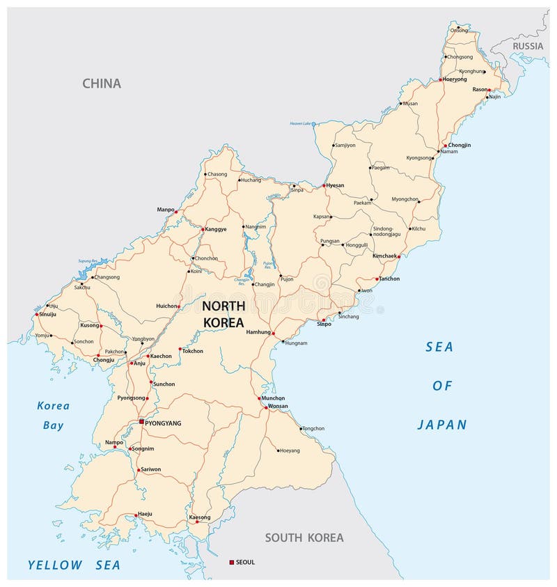 Programma di strada della Corea del Nord illustrazione di stock