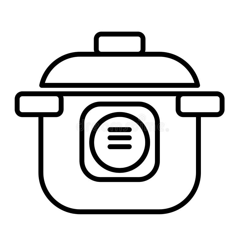 Programmable Electric Pan or Pot for Cooking, Pressure Cooker Vector