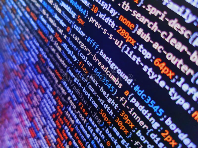 Programmazione di un concetto di algoritmo astratto del flusso di lavoro. attività di creazione di software pc. programmazione con fotografia stock