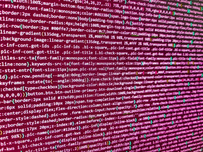 Programmazione di un concetto di algoritmo astratto del flusso di lavoro. ingegnere software al lavoro. javascript funzioni variab fotografia stock libera da diritti