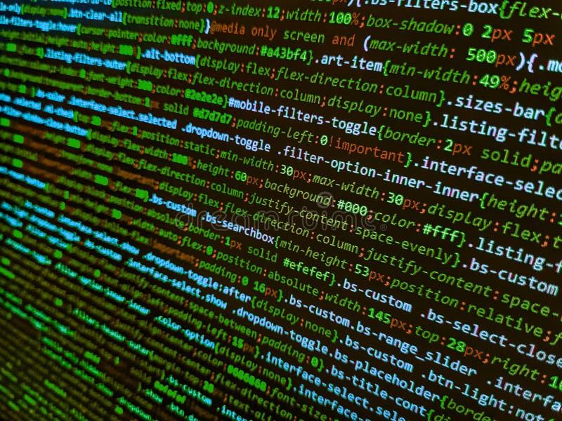 Programmazione di un concetto di algoritmo astratto del flusso di lavoro. visualizzazione flusso di accesso ai bit di database. sc fotografia stock