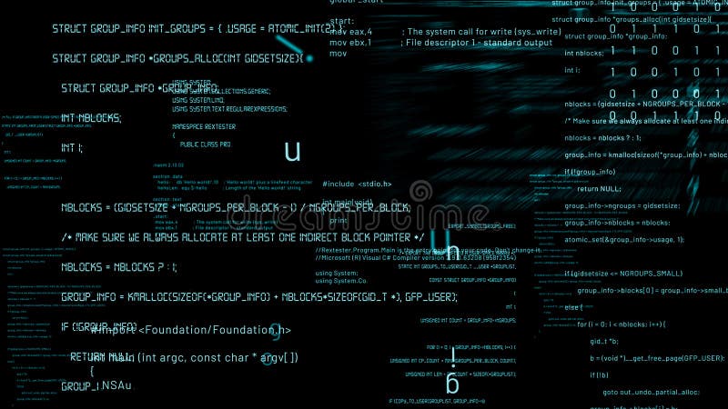 Programmazione visiva e codifica di software futuri illustrazione di stock