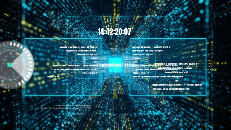 Programmazione visiva e codifica di software futuri royalty illustrazione gratis