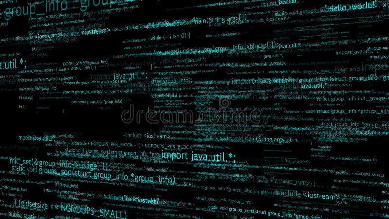 Programmazione visiva e codifica di software futuri illustrazione vettoriale