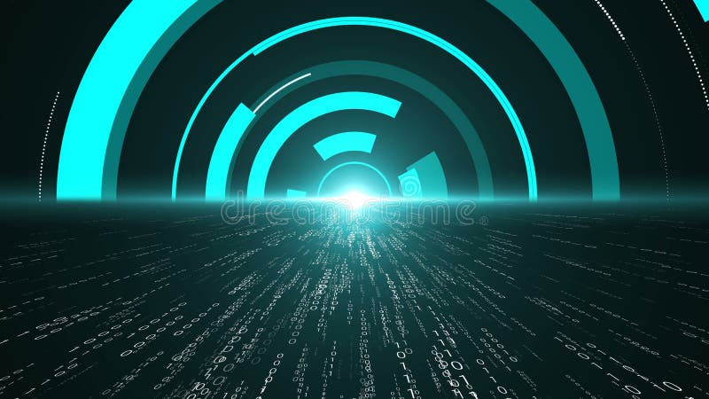 Programmazione visiva e codifica di software futuri illustrazione di stock